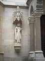 Sculpture on the façade of the church