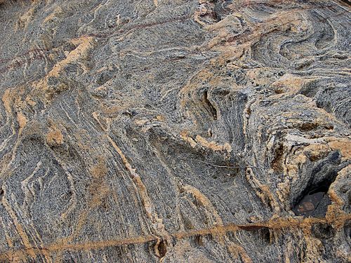 Metamorphic rock along Georgian Bay, Ontario, Canada