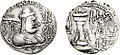 کی چاندی drachm مہر گل ، ابتدائی وسط 6th صدی.