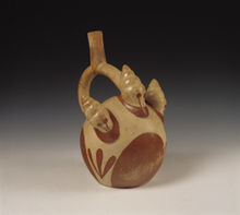 Land snails (Scutalus sp.) on a Moche pot, 200 AD, Larco Museum Collection, Lima, Peru Mochesnail.jpg