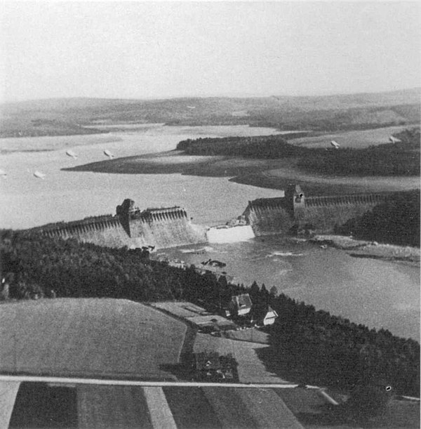The Möhne dam the day following the attacks