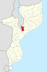 Location of the Morrumbala district in Mozambique