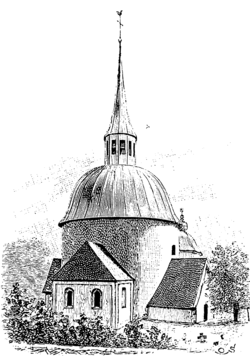 1200-talets rundkyrka 1874