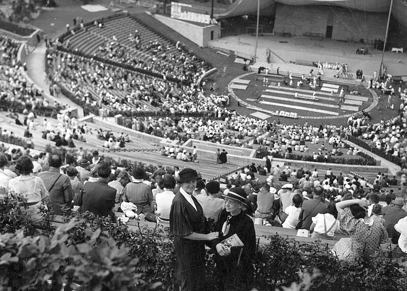 File:Németország, Berlin, Waldbühne lelátói az 1936. évi nyári olimpiai játékok alatt. Fortepan 16321.jpg