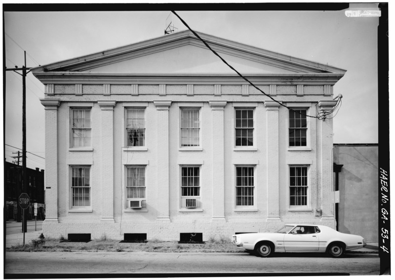 File:N elevation - Central of Georgia Railway, Gray Building, 227 West Broad Street, Savannah, Chatham County, GA HAER GA,26-SAV,57A-4.tif