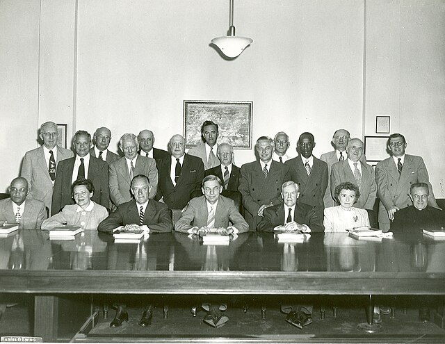National Science Board Members, July 1951 (Cori is second from the right, first row)