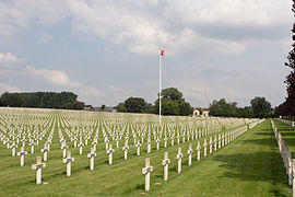 Vue d’ensemble du cimetière.