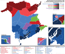 New Brunswick general election 2020 - Results by Riding.svg