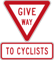 Give way to Cyclists