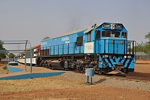 Niger Railway train at Niamey station