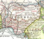 خريطة نيجيريا 1909