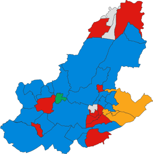 North West Leicestershire UK ward map 2019.svg