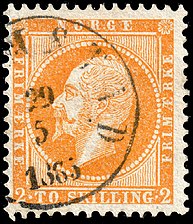 2 σκίλινγκ (κίτρινο), 1857