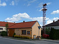 Čeština: Hasičská zbrojnice ve vsi Nové Homole, část obce Homole, okres České Budějovice. English: Fire station in the village of Nové Homole, part of the municipality of Homole, České Budějovice, South Bohemian Region, Czech Republic.