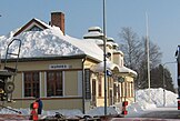 Railway station in Nurmes; an example of Art Nouveau architecture