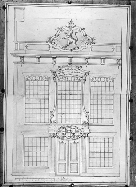 File:Ontwerp jongste gedeelte gevels naar tekening in het Gemeente archief Leeuwarden - Leeuwarden - 20130900 - RCE.jpg