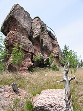 La roche des Cailloux (856 m).