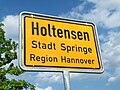 Holtensen - Ortsschild