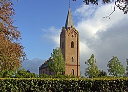 Over Hadsten church
