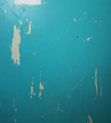 Excess moisture in the inside of a home can cause paint in the walls to start peeling off, in this case, paint in the wall of a bathroom.