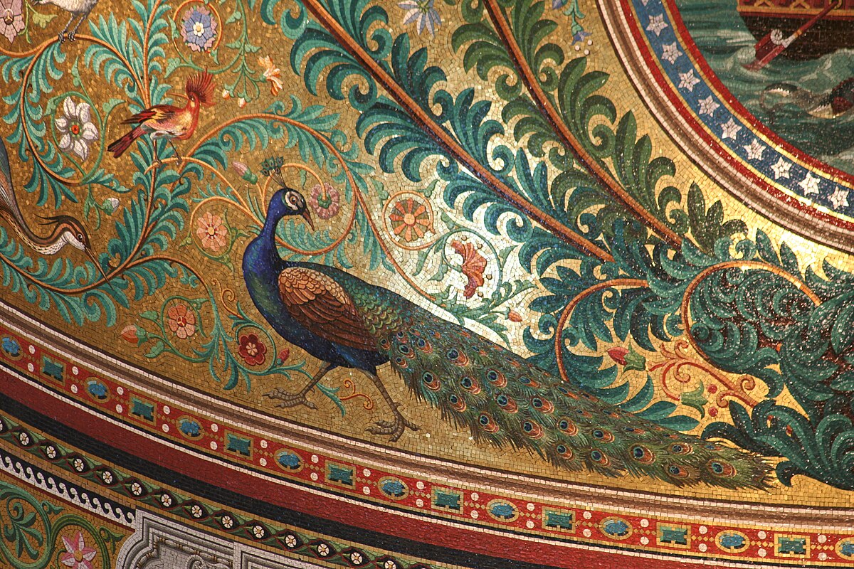 Византийская мозаика Павлины