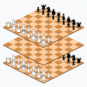 <span class="mw-page-title-main">Parallel worlds chess</span> Three-dimensional chess variant