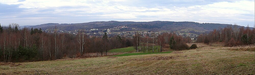 Widok z Rudnika na Pasmo Bukowca