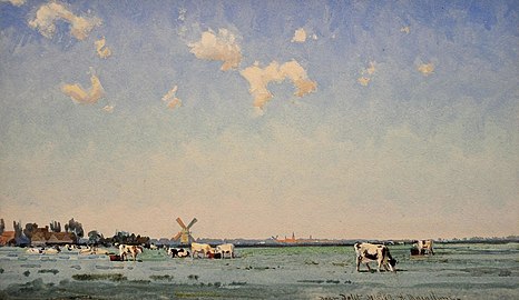 Pasture, Near Delft, 1887.