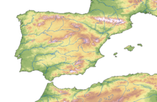 Mapa De Portugal - País Na Península Ibérica Em Europa Do Sudoeste