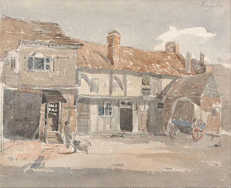 File:Peter DeWint - Houses at Kingston on the Thames - Google Art Project.jpg