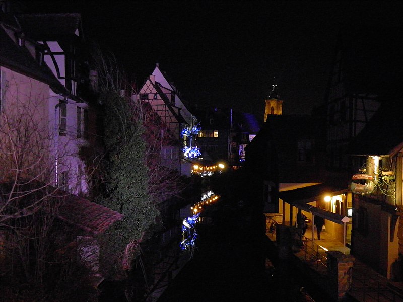 File:Petite Venise - Pont 1 - Nuit (Colmar).JPG