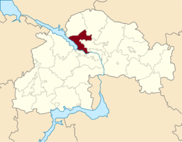 District de Petrykivka - Carte