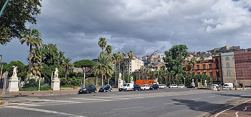 Ingresso della Villa Comunale da piazza Vittoria