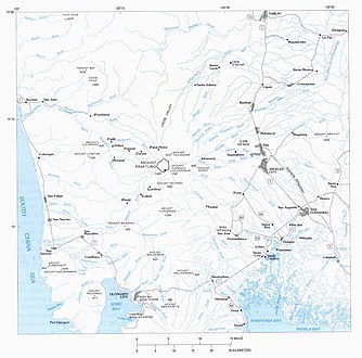 Mapa dagiti nagruna a karayan nga agtaud manipud iti Bantay Pinatubo