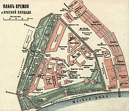 Plan over Moskvas Kreml 1917