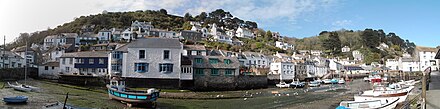 Low tide at Polperro harbour in May 2012.