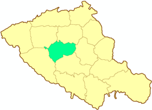 Лубенский уезд на карте
