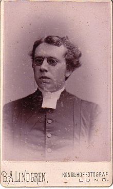 Otto Ahnfelt som ung. 
 Foto af B.A. Lindgren taget tidligst 1881.