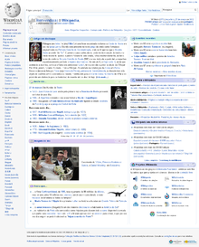 Forsiden af Wikipedia - 27. marts 2012