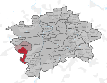 Gemeentelijk district Řeporyje.svg van Praag