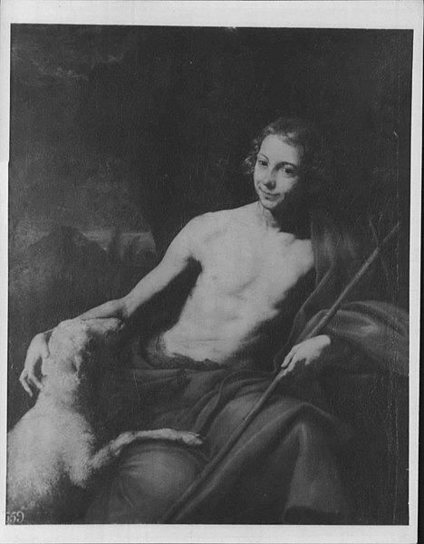 File:Previously attributed to Jusepe de Ribera (1591-1652) - Saint John the Baptist in the Wilderness - RCIN 402883 - Royal Collection.jpg