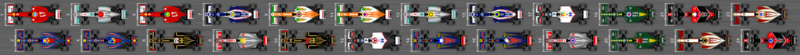 Schéma de la grille de qualification du Grand Prix du GB 2012