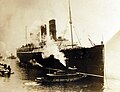 RMS Lusitania arrives at New York with Chicago White Sox and New York Giants, March 6, 1914 (30239005151).jpg