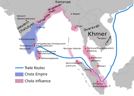 Rajendra Chola's Territories c. 1030 CE