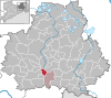 Location of the municipality of Rammenau in the district of Bautzen