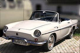 Renault Floride S, built in 1963, with open roof, front and left side