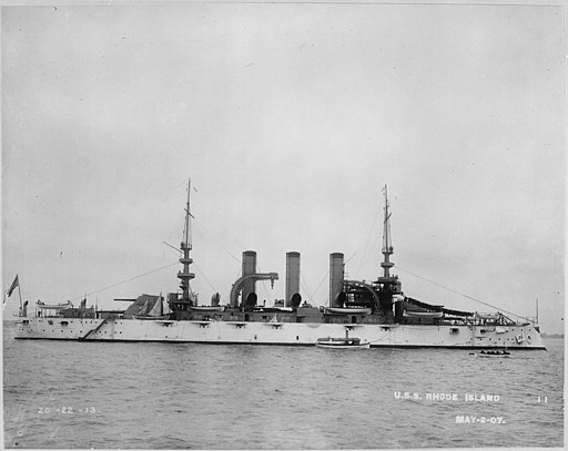 Rhode Island (BB17). Starboard side, 05-02-1907 - NARA - 512930