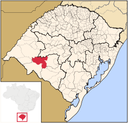 Rosário do Sul – Mappa
