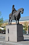 Drottning Margareta till häst, staty i Roskilde av Anne Marie Carl-Nielsen
