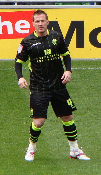 McCormack playing for Leeds United in 2012